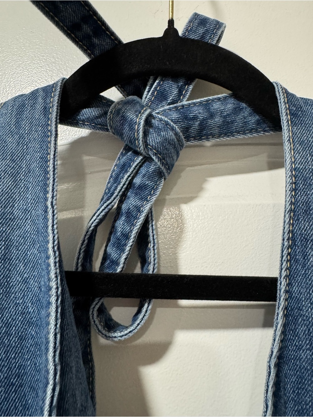 Velvet Heart Denim Halter Midi Dress - 4 - Picture 5 of 10